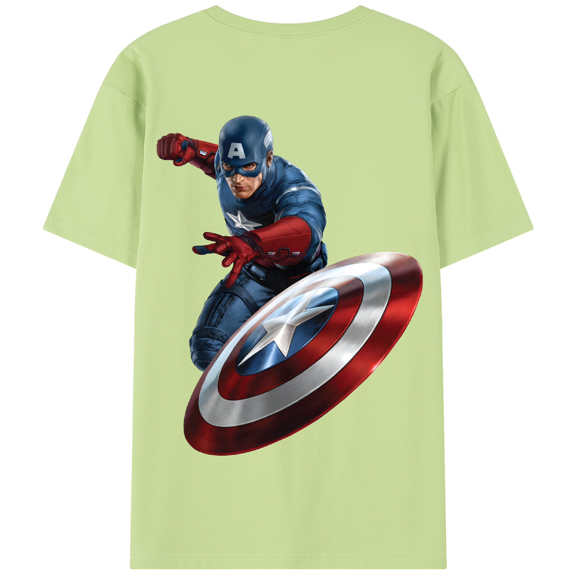 （画像用） アベンジャーズ The Avengers 綿100％半袖Tシャツ（背面プリント）